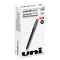 Roller Ball Pen, Stick, Micro 0.5 Mm, Red Ink, Black Matte Barrel, Dozen