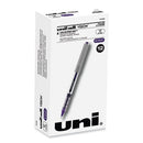 Vision Roller Ball Pen, Stick, Fine 0.7 Mm, Majestic Purple Ink, Gray Barrel, Dozen