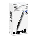 Signo 207 Gel Pen, Retractable, Micro 0.5 Mm, Blue Ink, Smoke/black/blue Barrel, Dozen