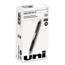 Signo Gel Pen, Retractable, Medium 0.7 Mm, Black Ink, Black/metallic Accents Barrel, Dozen