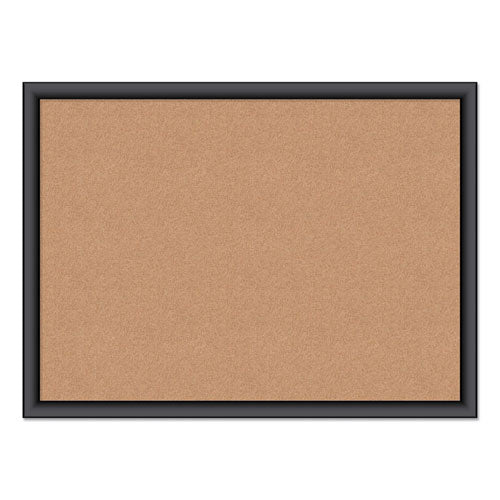 Cork Bulletin Board, 23 X 17, Natural Surface, Black Frame