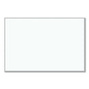 Melamine Dry Erase Board, 70 X 47, White Surface, Silver Frame