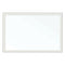 Magnetic Dry Erase Board With Decor Frame, 30 X 20, White Surface, White Wood Frame