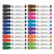 Chisel Tip Low-odor Dry-erase Markers With Erasers, Broad Chisel Tip, Assorted Colors, 24/pack