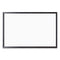 Magnetic Dry Erase Board With Mdf Frame, 35 X 23, White Surface, Black Frame