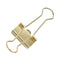 Binder Clips, Small, Gold, 72/pack