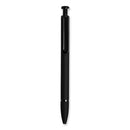 Monterey Soft Touch Ballpoint Pen, Retractable, Medium 1 Mm, Black Ink, Midnight Barrel, 12/pack