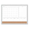 4n1 Magnetic Dry Erase Combo Board, 23 X 17, Tan/white Surface, Silver Aluminum Frame