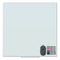 Floating Glass Dry Erase Board, 35 X 35, White