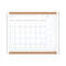 Pinit Magnetic Dry Erase Calendar With Plastic Frame, One-month, 20 X 16, White Surface, White Plastic Frame