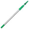 Opti-loc Aluminum Extension Pole, 14 Ft, Three Sections, Green/silver