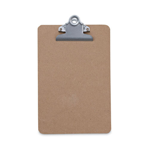 Hardboard Clipboard, 0.75" Clip Capacity, Holds 5 X 8 Sheets, Brown, 3/pack