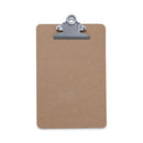 Hardboard Clipboard, 0.75" Clip Capacity, Holds 5 X 8 Sheets, Brown