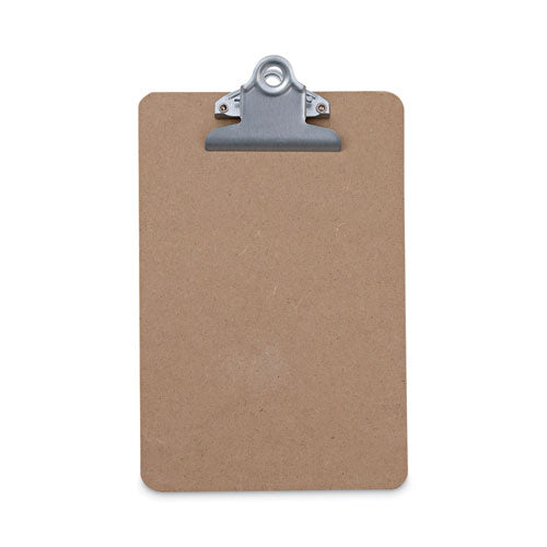 Hardboard Clipboard, 0.75" Clip Capacity, Holds 5 X 8 Sheets, Brown