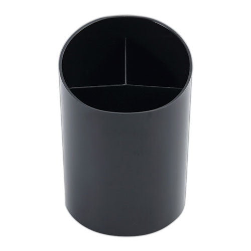 Recycled Big Pencil Cup, Plastic, 4.38" Diameter X 5.63"h, Black