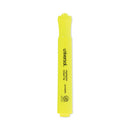 Desk Highlighter Value Pack, Fluorescent Yellow Ink, Chisel Tip, Yellow Barrel, 36/pack