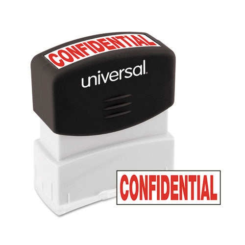 Message Stamp, Confidential, Pre-inked One-color, Red