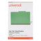 Bright Colored Pressboard Classification Folders, 2" Expansion, 2 Dividers, 6 Fasteners, Legal Size, Emerald Green, 10/box