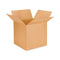 Fixed-depth Brown Corrugated Shipping Boxes, Regular Slotted Container (rsc), Large, 12" X 12" X 7", Brown Kraft, 25/bundle