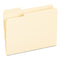 Interior File Folders, 1/3-cut Tabs: Assorted, Letter Size, 9.5-pt Manila, 100/box