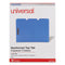 Deluxe Reinforced Top Tab Fastener Folders, 0.75" Expansion, 2 Fasteners, Letter Size, Blue Exterior, 50/box