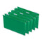 Deluxe Bright Color Hanging File Folders, Legal Size, 1/5-cut Tabs, Bright Green, 25/box