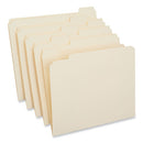 Double-ply Top Tab Manila File Folders, 1/5-cut Tabs: Assorted, Letter Size, 0.75" Expansion, Manila, 100/box