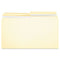 Double-ply Top Tab Manila File Folders, 1/2-cut Tabs: Assorted, Legal Size, 0.75" Expansion, Manila, 100/box