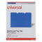 Reinforced Top-tab File Folders, 1/3-cut Tabs: Assorted, Letter Size, 1" Expansion, Blue, 100/box