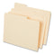 Top Tab File Folders, 1/3-cut Tabs: Assorted, Letter Size, 0.75" Expansion, Manila, 50/box