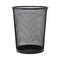 Mesh Wastebasket, 18 Qt, Steel Mesh, Black