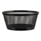 Jumbo Mesh Storage Dish, 4.38" Diameter X 2"h, Black