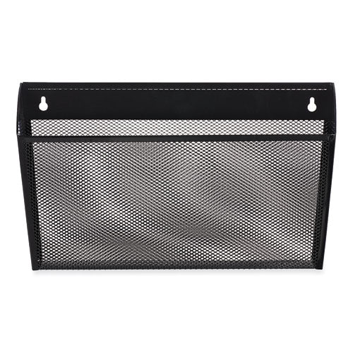 Metal Mesh Wall File, Letter Size, 14" X 3.1" X 8.2", Black