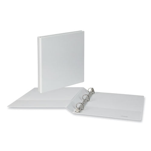 Slant D-ring View Binder, 3 Rings, 1" Capacity, 11 X 8.5, White, 12/carton