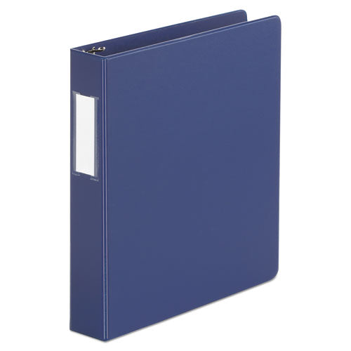 Deluxe Non-view D-ring Binder With Label Holder, 3 Rings, 1.5" Capacity, 11 X 8.5, Royal Blue