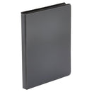 Economy Round Ring View Binder, 3 Rings, 0.5" Capacity, 11 X 8.5, Black