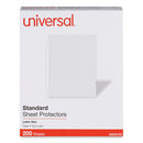 Standard Sheet Protector, Standard, 8.5 X 11, Clear, 200/box