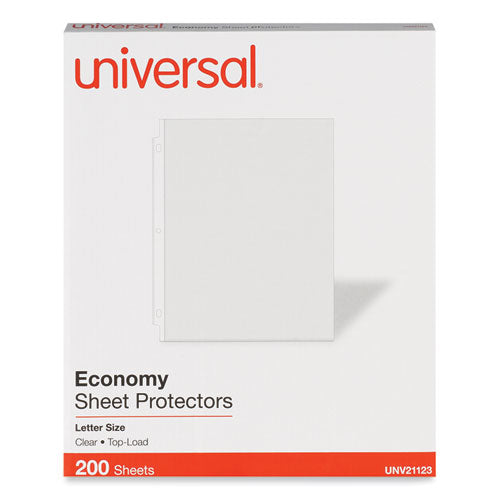 Standard Sheet Protector, Economy, 8.5 X 11, Clear, 200/box