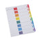 Deluxe Table Of Contents Dividers For Printers, 8-tab, 1 To 8; Table Of Contents, 11 X 8.5, White, 6 Sets