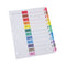 Deluxe Table Of Contents Dividers For Printers, 12-tab, 1 To 12; Table Of Contents, 11 X 8.5, White, 6 Sets