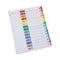 Deluxe Table Of Contents Dividers For Printers, 15-tab, 1 To 15; Table Of Contents, 11 X 8.5, White, 6 Sets