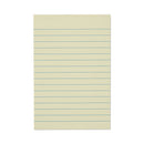 Recycled Self-stick Note Pads, Note Ruled, 4" X 6", Yellow, 100 Sheets/pad, 12 Pads/pack