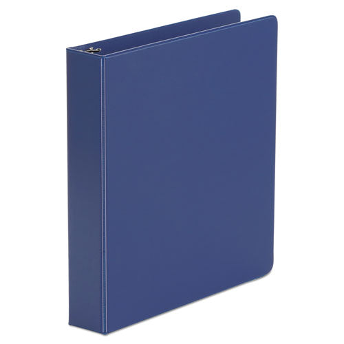 Economy Non-view Round Ring Binder, 3 Rings, 1.5" Capacity, 11 X 8.5, Royal Blue