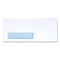 Open-side Security Tint Business Envelope, 1 Window, #10, Commercial Flap, Gummed Closure, 4.13 X 9.5, White, 500/box