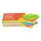 Self-stick Note Pads, 3" X 3", Assorted Neon Colors, 100 Sheets/pad, 12 Pads/pack