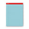 Colored Perforated Ruled Writing Pads, Wide/legal Rule, 50 Blue 8.5 X 11 Sheets, Dozen