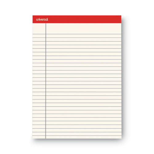 Colored Perforated Ruled Writing Pads, Letter Size Pad (8.5 X 11.75), Wide/legal Rule, 50 Ivory 8.5 X 11 Sheets, Dozen