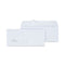 Peel Seal Strip Business Envelope, Address Window, #10, Square Flap, Self-adhesive Closure, 4.13 X 9.5, White, 500/box