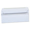 Self-seal Business Envelope, #10, Square Flap, Self-adhesive Closure, 4.13 X 9.5, White, 500/box