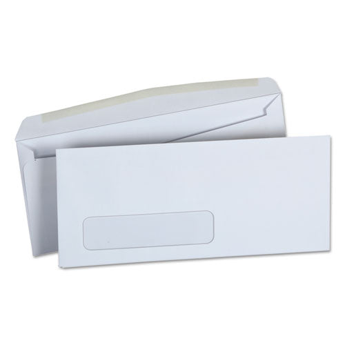 Open-side Business Envelope, 1 Window, #10, Square Flap, Gummed Closure, 4.13 X 9.5, White, 500/box